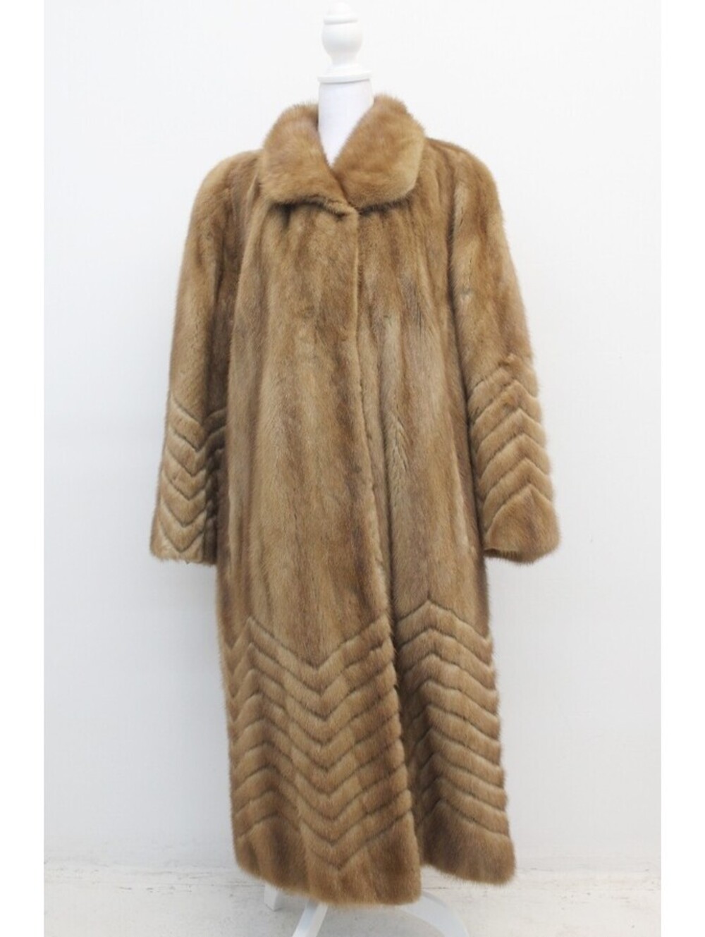 MINT CANADIAN PASTEL MINK FUR COAT JACKET WOMEN WOMAN SIZE 14 XXLARGE